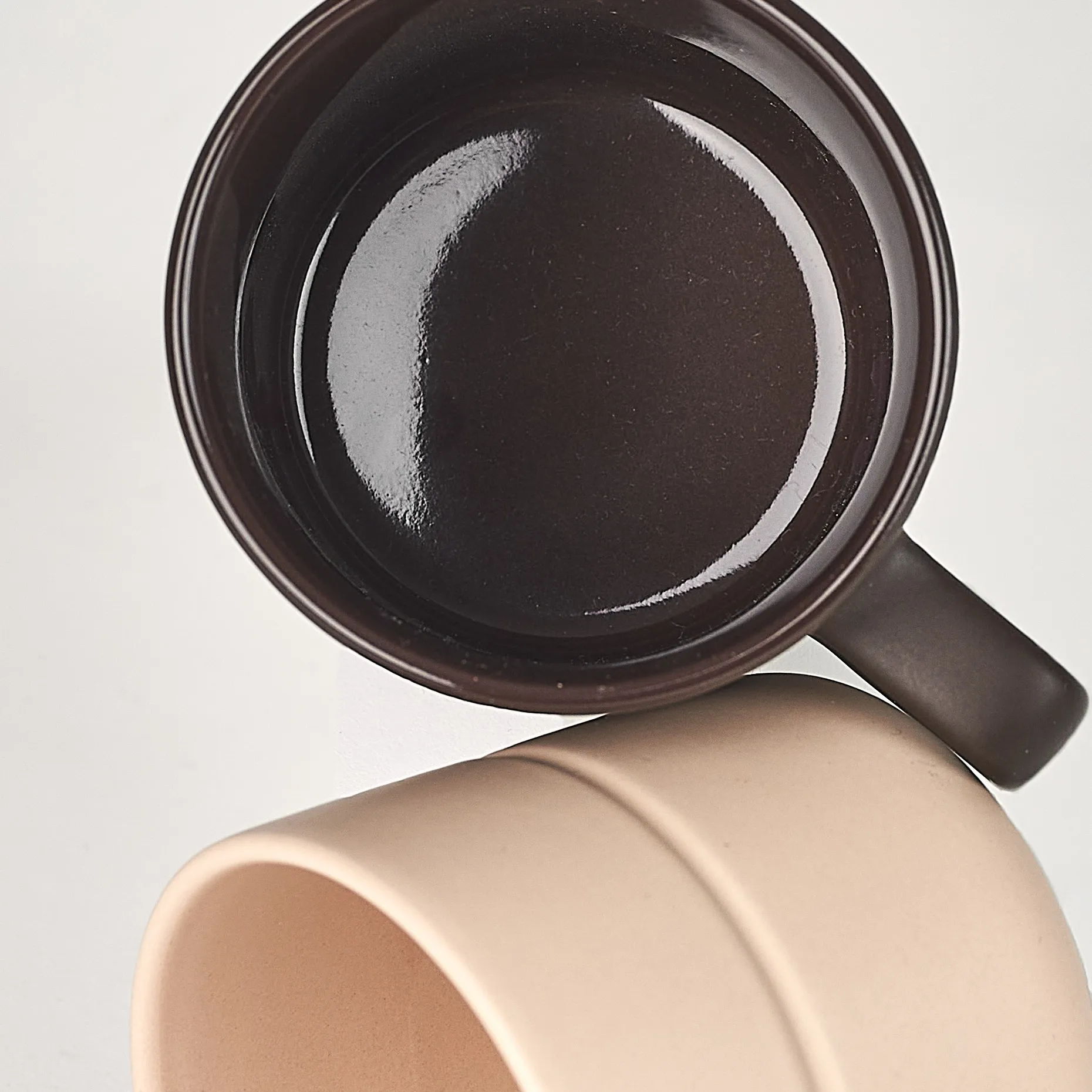 Lines 马克杯/瓷杯 30 cl 两件套装, 米色 NJRD