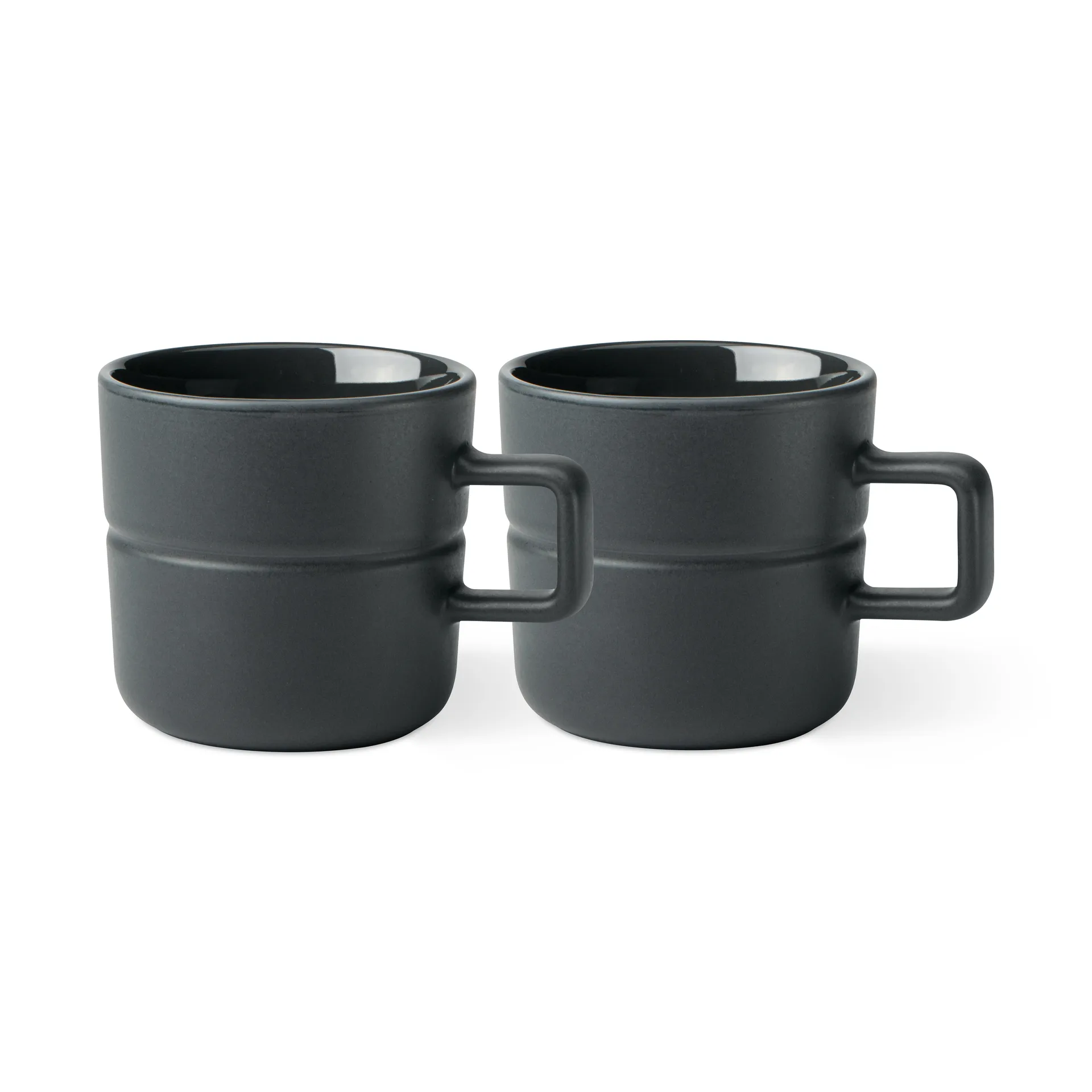 Lines 马克杯 300ml 两支装, 深灰色 NJRD