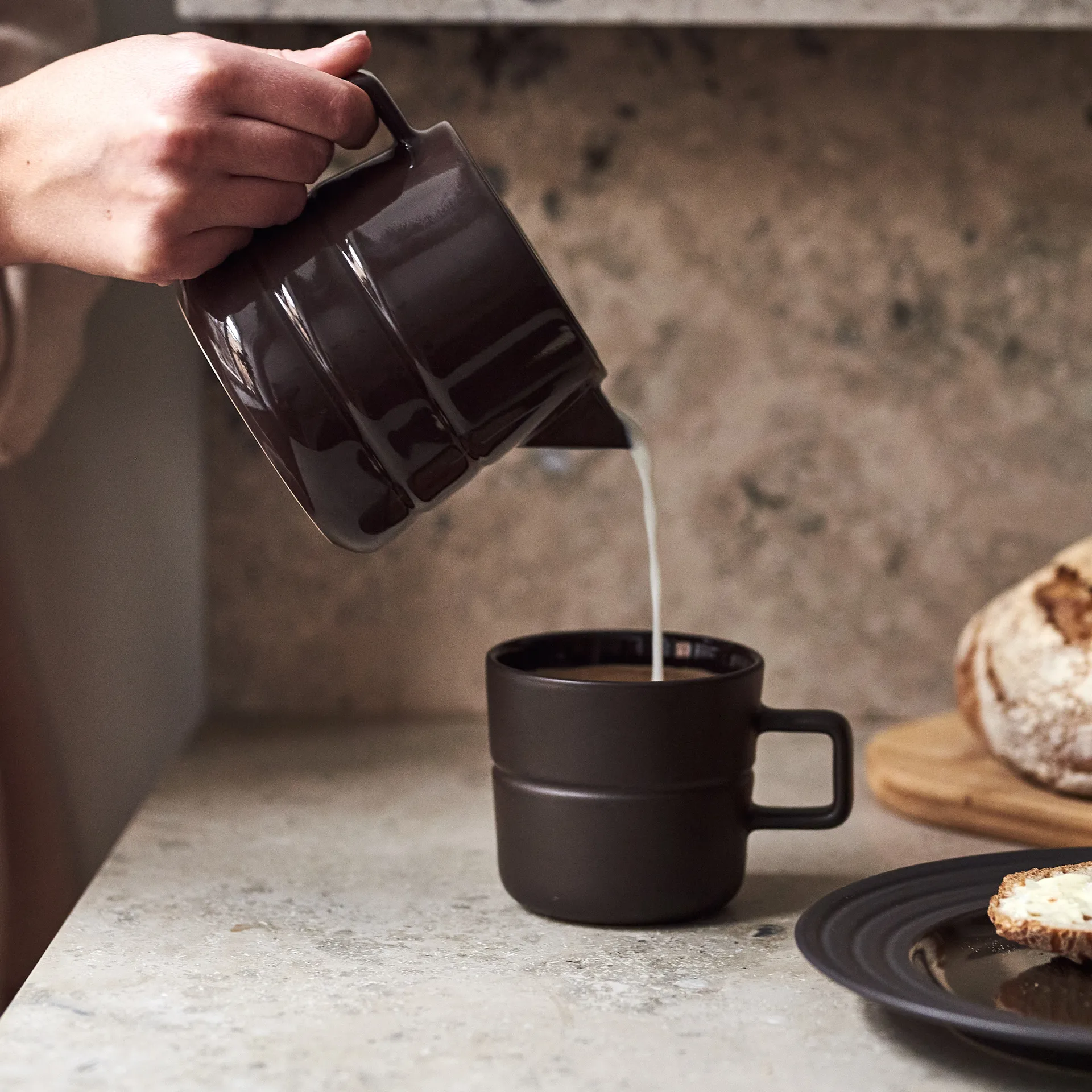 Lines 奶罐/牛奶壶 50 cl, 棕色 NJRD