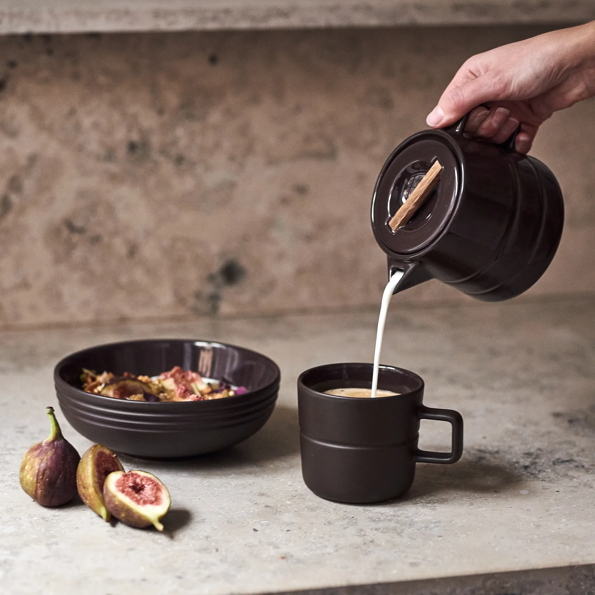 Lines 奶罐/牛奶壶 50 cl, 棕色 NJRD