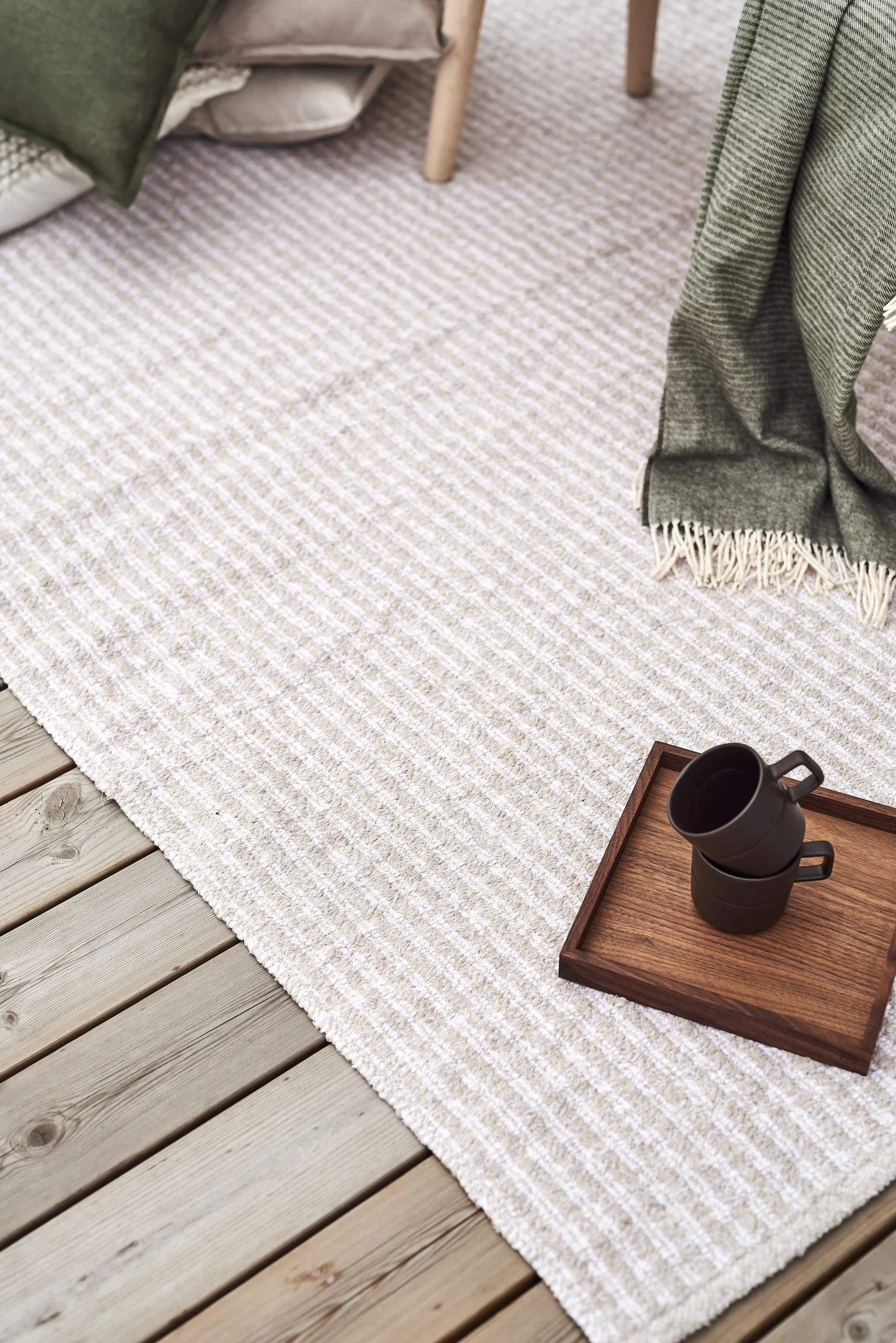 Lines 马克杯/瓷杯 50 cl 两件套装, 棕色 NJRD