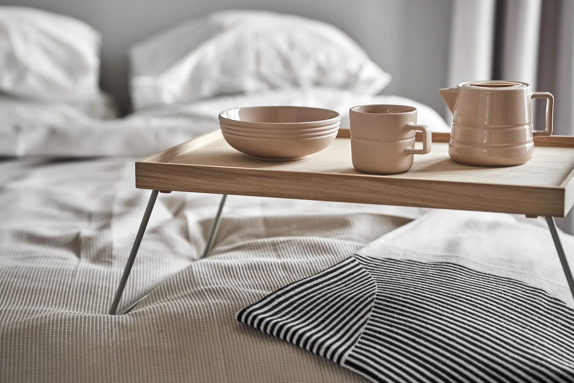 Lines 马克杯/瓷杯 50 cl 两件套装, 米色 NJRD