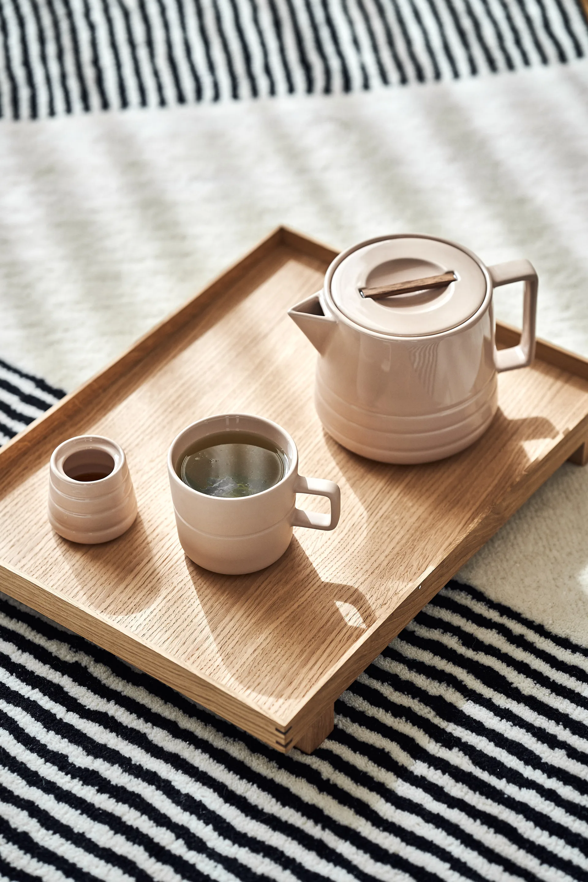 Lines 马克杯/瓷杯 50 cl 两件套装, 米色 NJRD