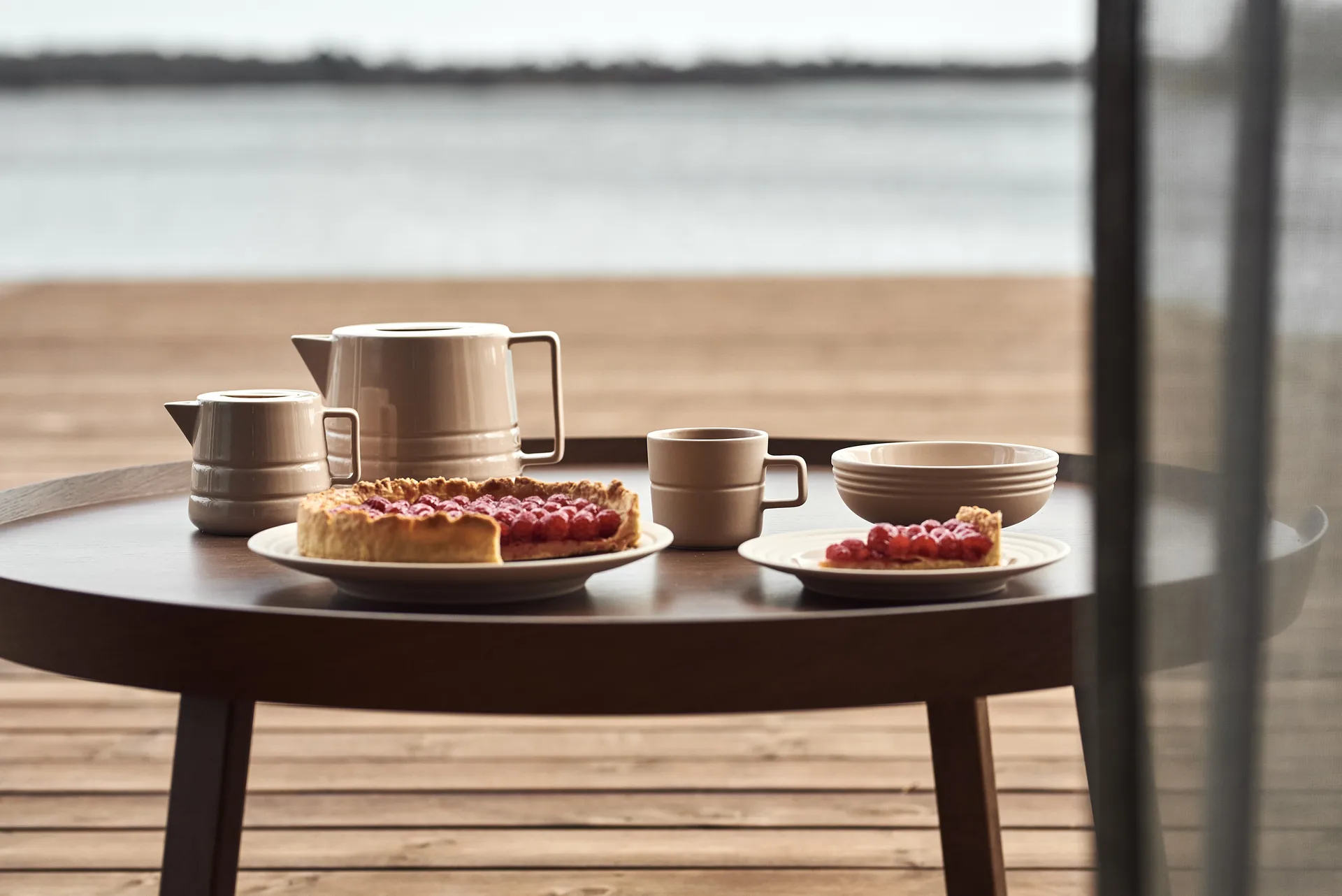 Lines 马克杯/瓷杯 50 cl 两件套装, 米色 NJRD