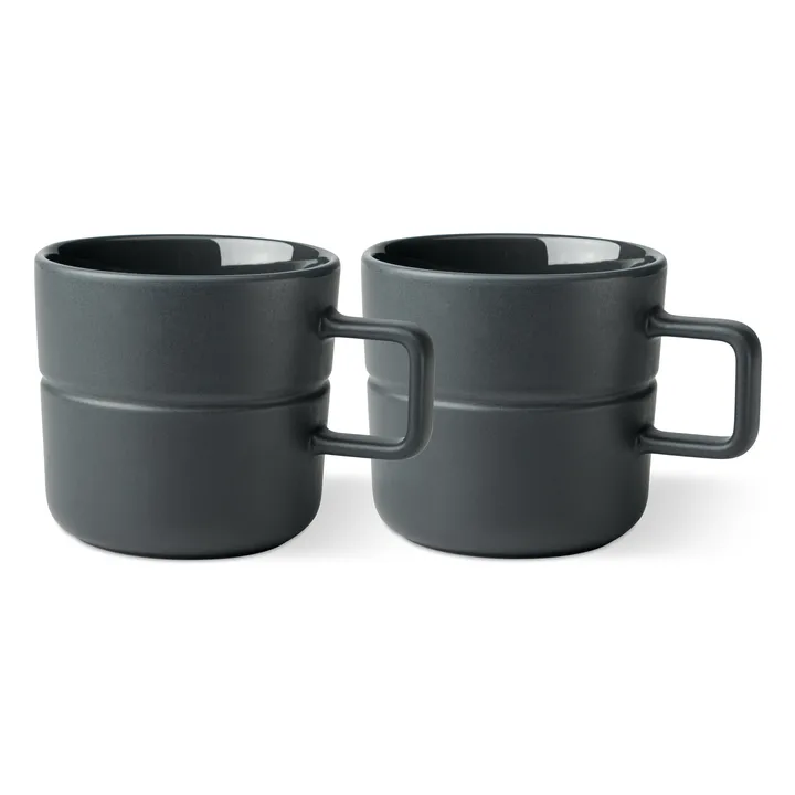 Lines 马克杯 500ml 两支装 - 深灰色 - NJRD