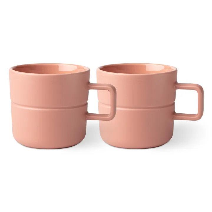 Lines 马克杯 500ml 两支装 - 粉色 - NJRD