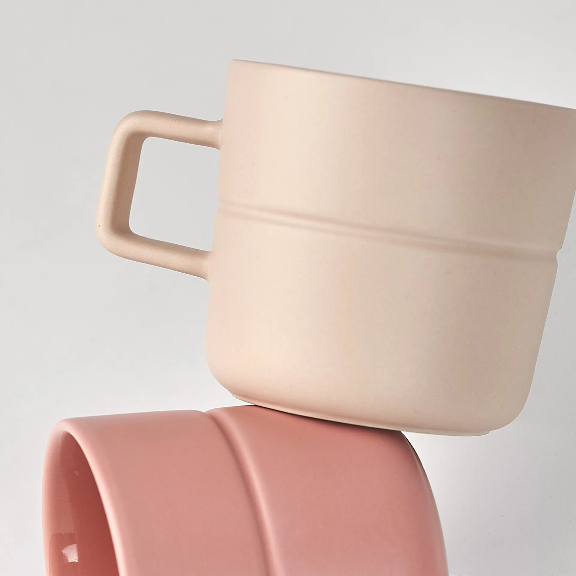 Lines 马克杯 500ml 两支装, 米色 NJRD
