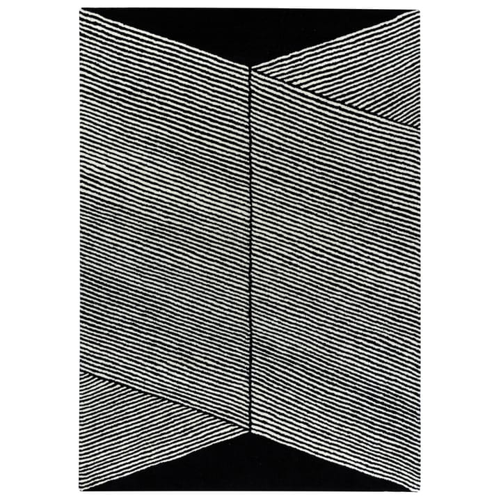 Rectangles 羊毛地毯 黑色 - 200x300 cm - NJRD