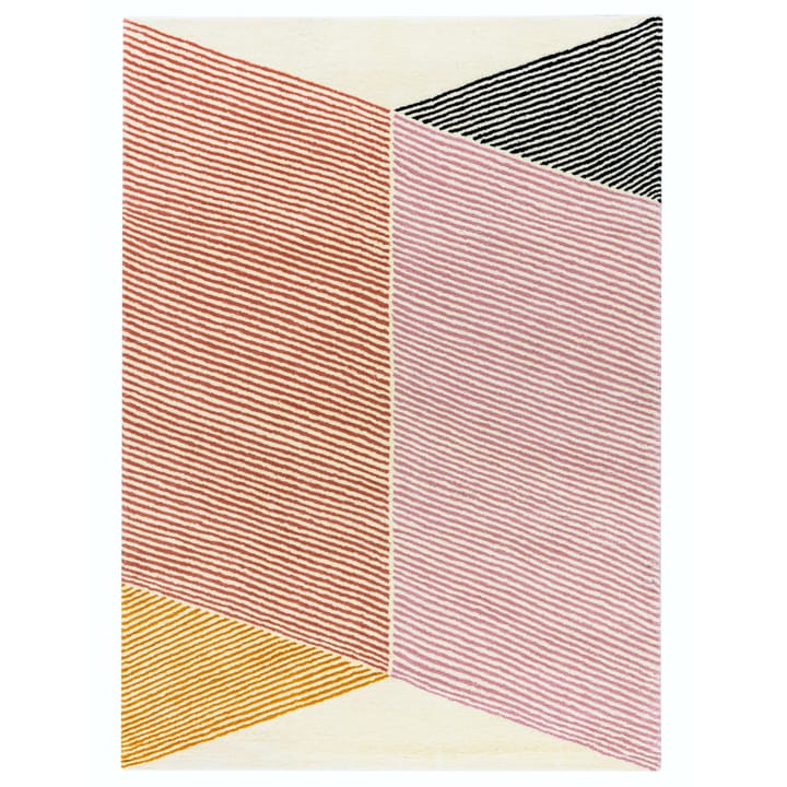 Rectangles 羊毛地毯 粉色 - 200x300 cm - NJRD
