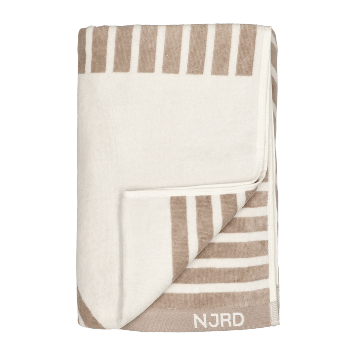 Stripes 条纹几何浴巾 100x150 cm - 米色 - NJRD