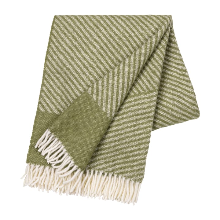 Stripes 条纹几何羊毛毯 130x185 cm - 绿色 - NJRD