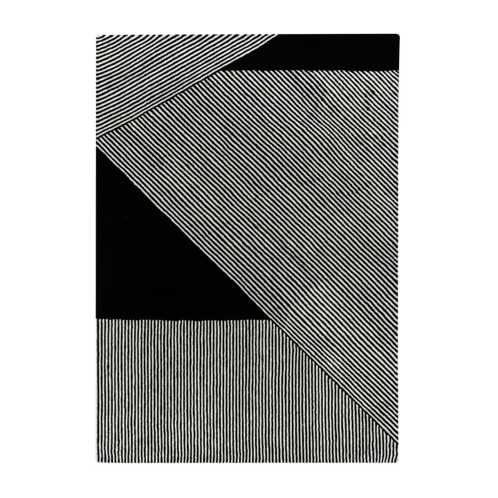 Stripes 羊毛地毯 黑色 - 170x240 cm - NJRD