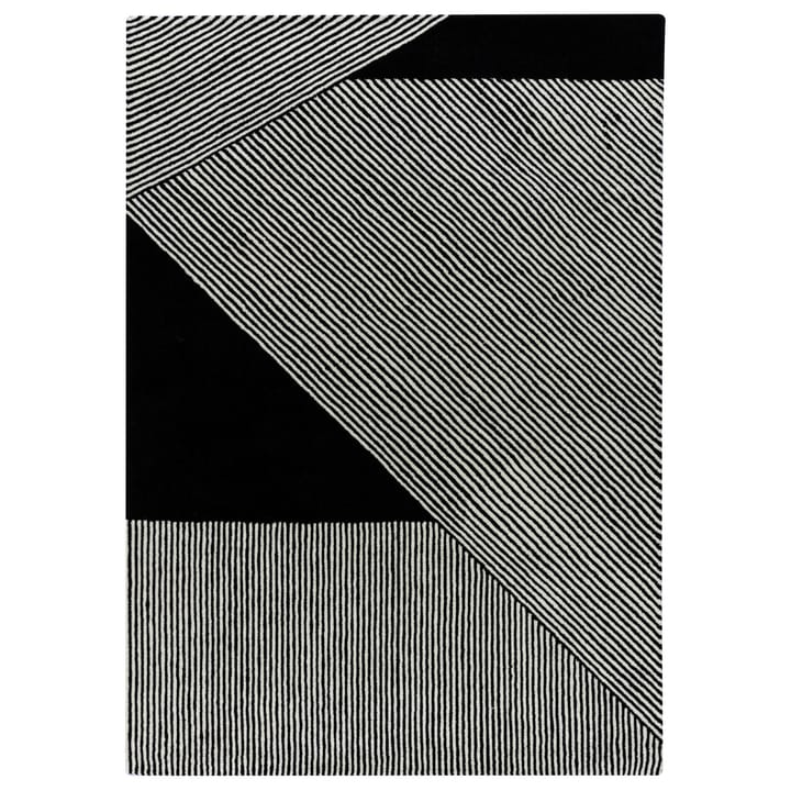 Stripes 羊毛地毯 黑色 - 200x300 cm - NJRD