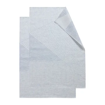 Stripes 厨房巾47x70cm2件装 - 蓝色_白色 - NJRD