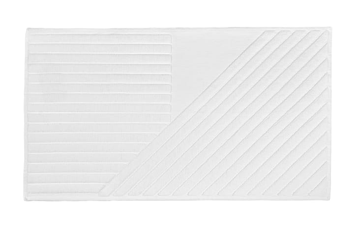 Stripes 浴室地垫/吸水防滑垫 50x90 cm - 白色 - NJRD
