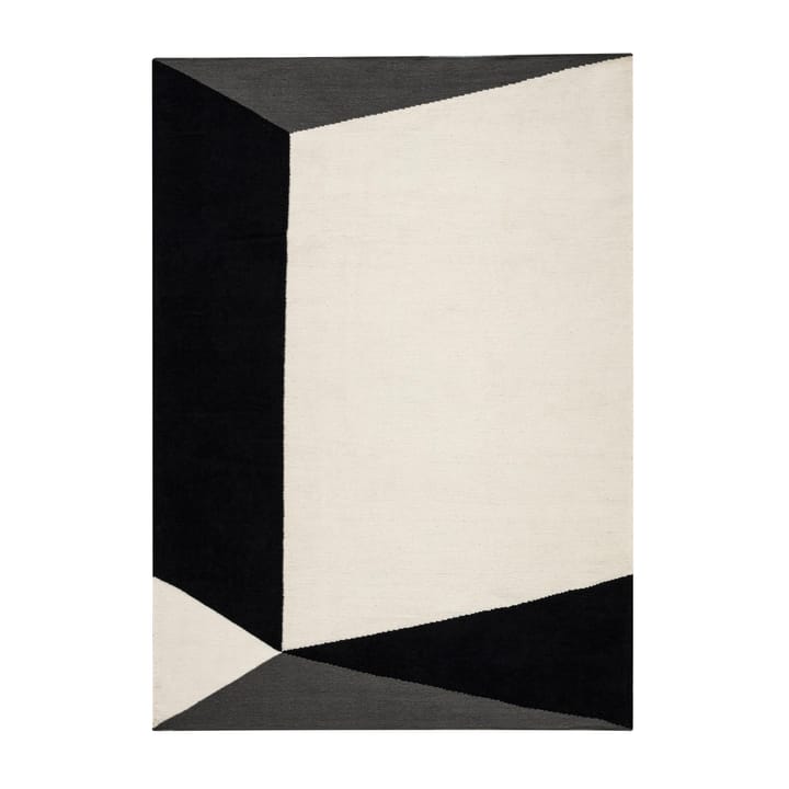 Triangles 几何平织羊毛地毯 天然白 - 170x240 cm - NJRD