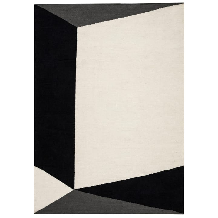 Triangles 几何平织羊毛地毯 天然白 - 200x300 cm - NJRD