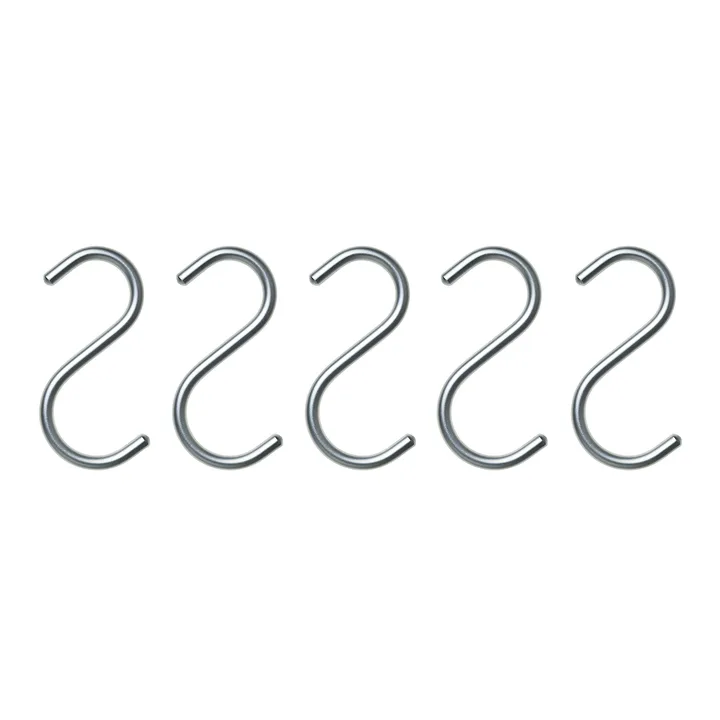 S-Hook 5件装 - 银色 - Nomess Copenhagen