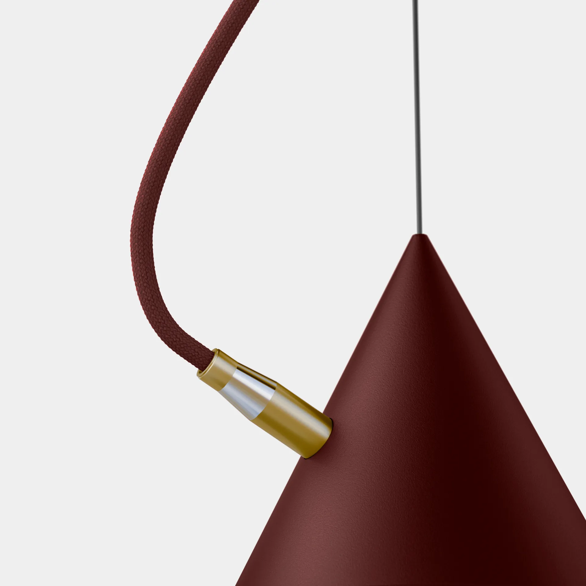 Castor吊灯40cm, 波尔多红色_深红色_黄铜 Noon
