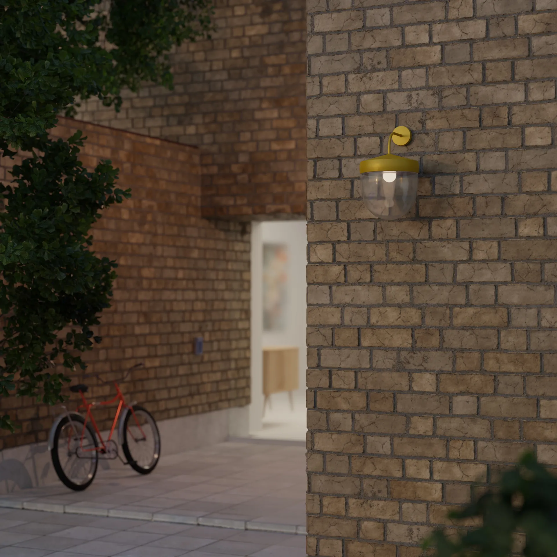 Pan 壁灯 clear 30 cm, Golden 黄色 Noon