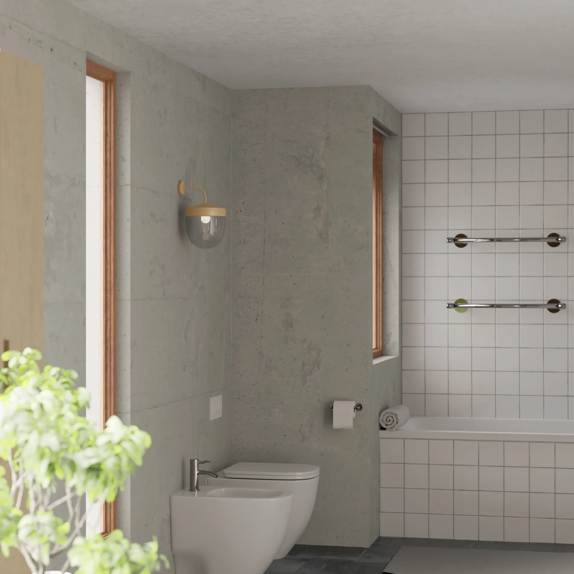 Pan 壁灯 clear 30 cm, 米色 Noon