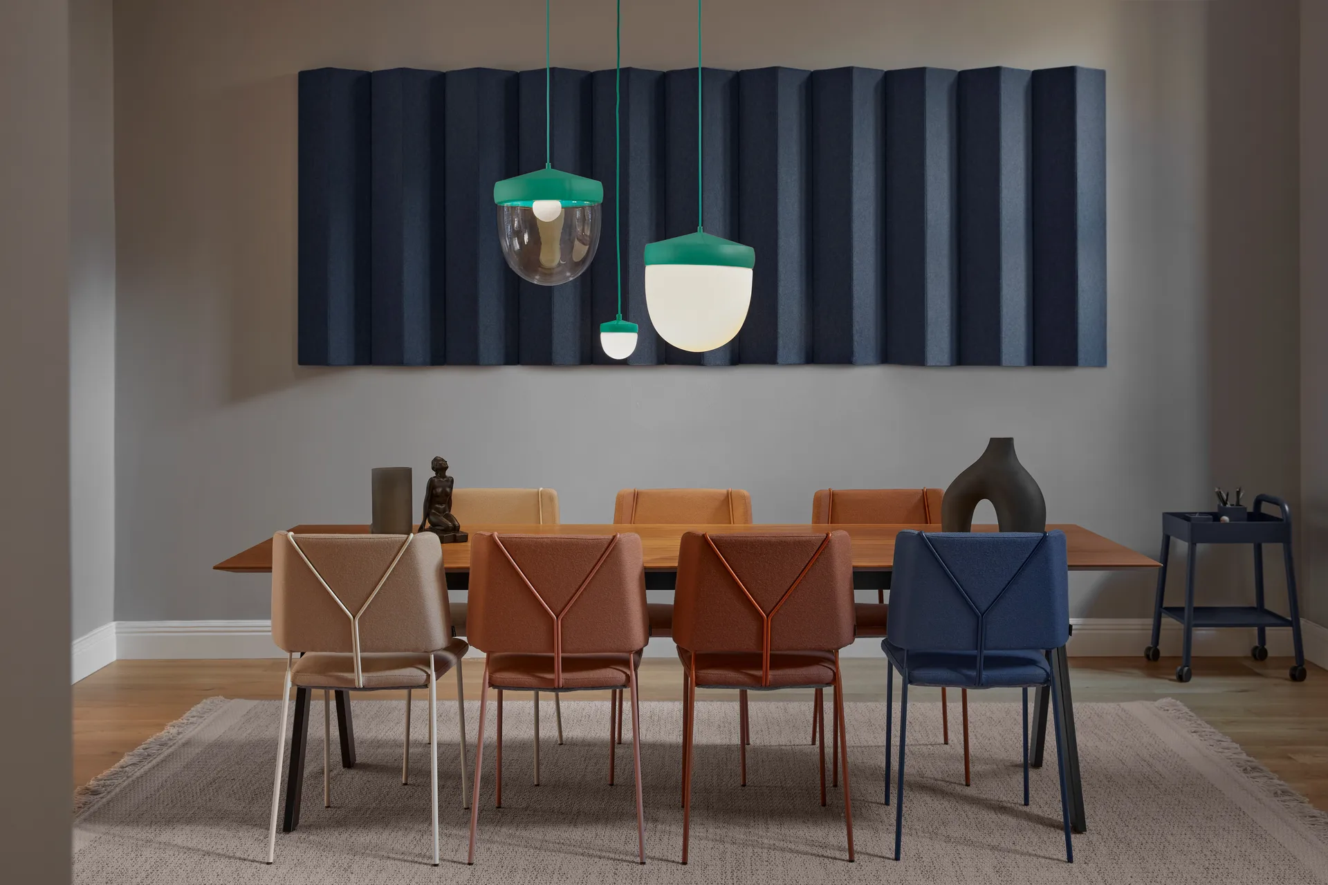 Pan 吊灯 frosted 30 cm, 松石绿-松石绿 Noon