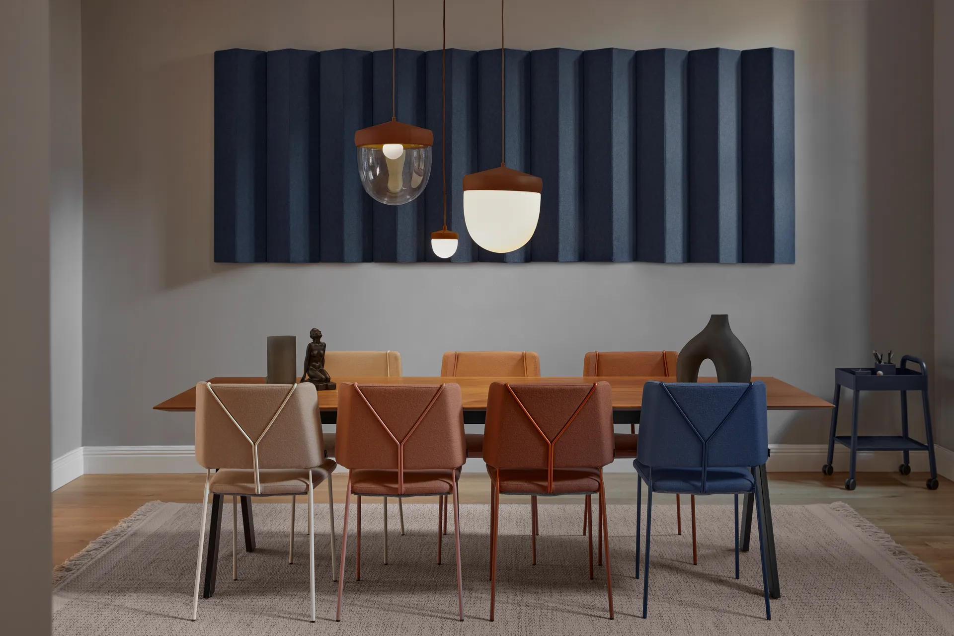 Pan 吊灯 frosted 30 cm, 波尔多红-深红 Noon