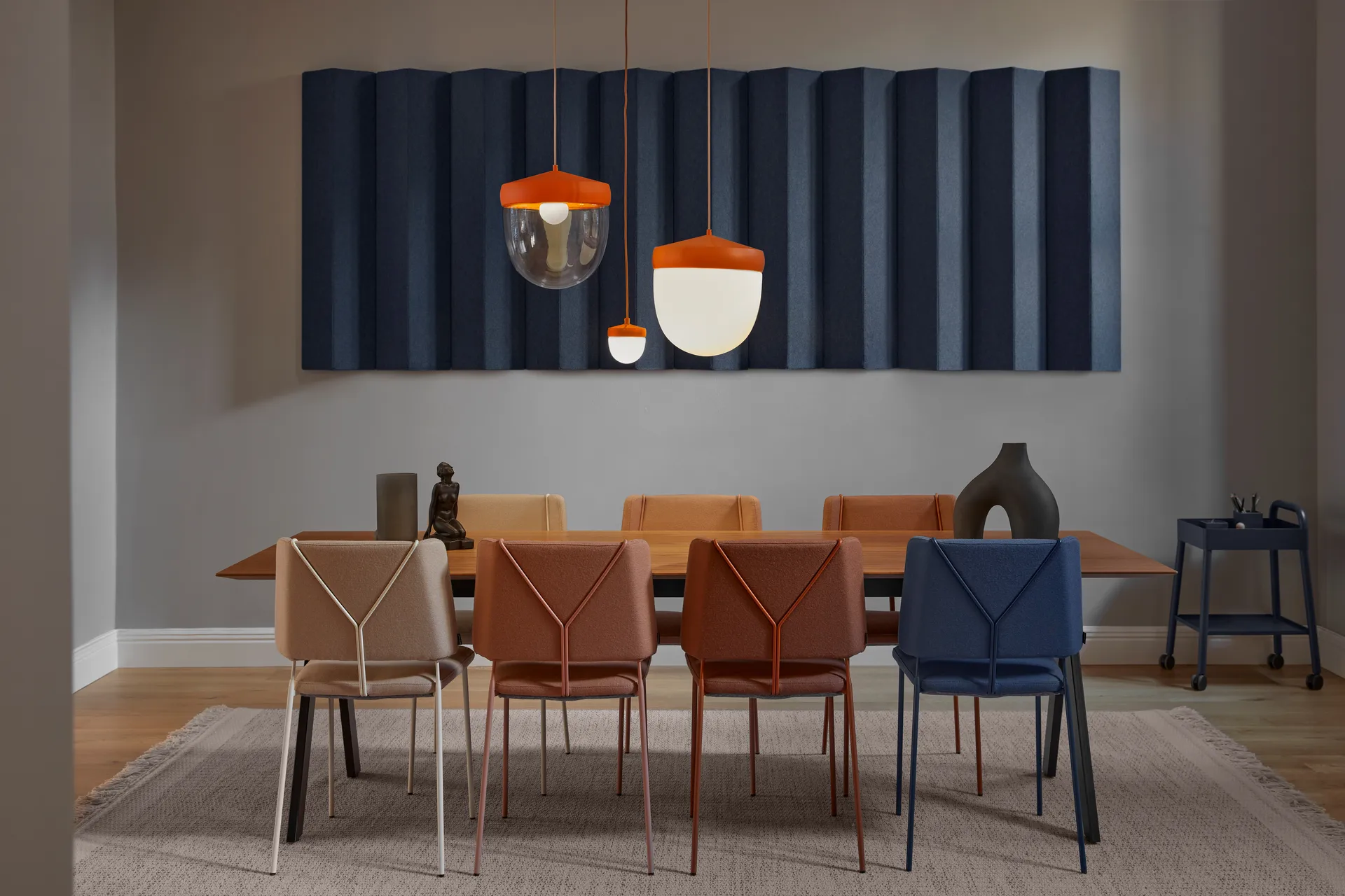 Pan 吊灯 frosted 30 cm, 橙色-橙色 Noon