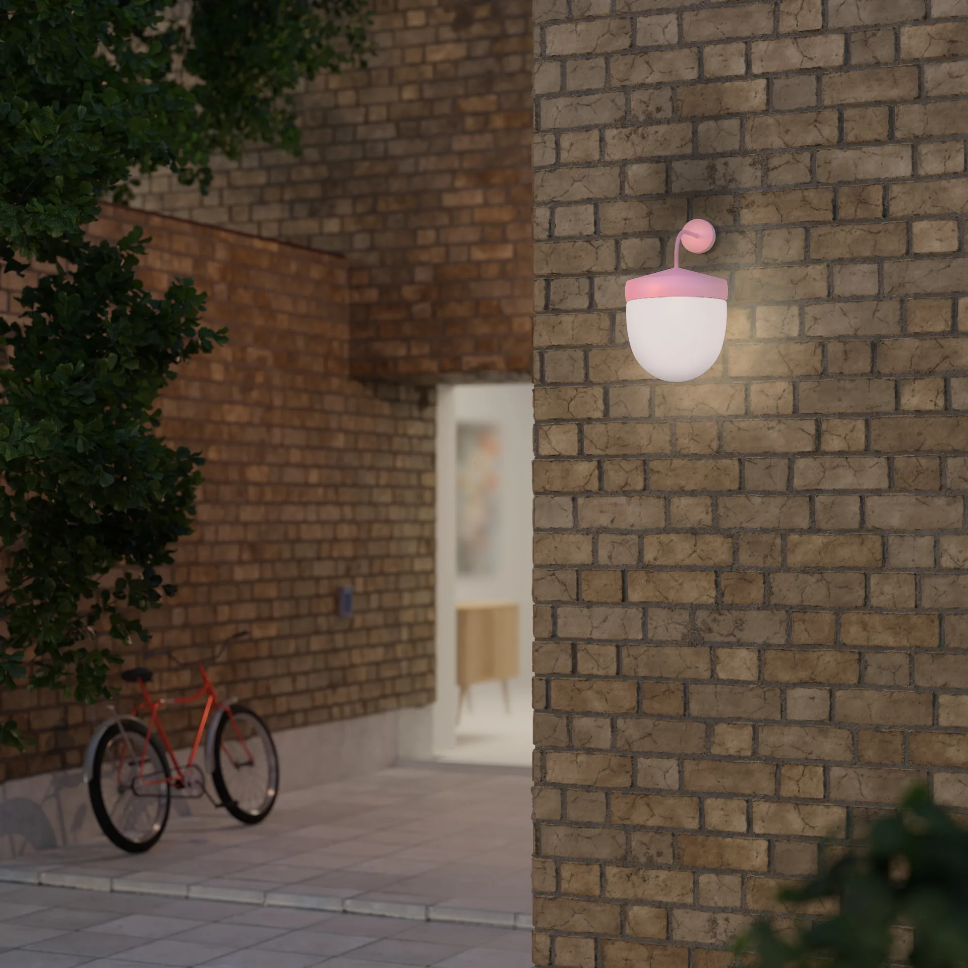 Pan 壁灯 frosted 30 cm, Rosa Noon