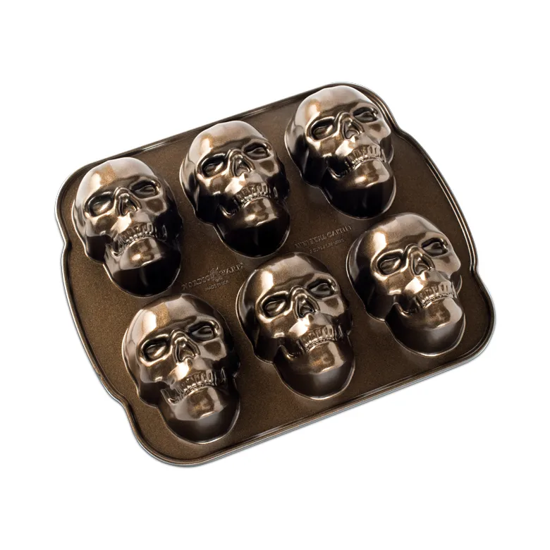 骷髅头造型蛋糕模具30x25cm, 棕色 Nordic Ware