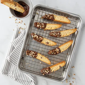 Naturals quarter 床单 baking pan with rack - 银色 - Nordic Ware