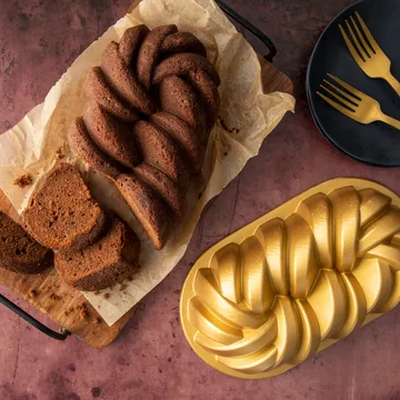Nordic Ware 编纹面包烤盘 1.4升 - 金色 - Nordic Ware