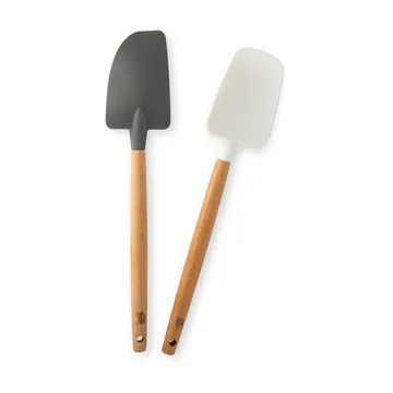 Nordic Ware 山毛榉木锅铲 2件装 - 黑色_白色 - Nordic Ware