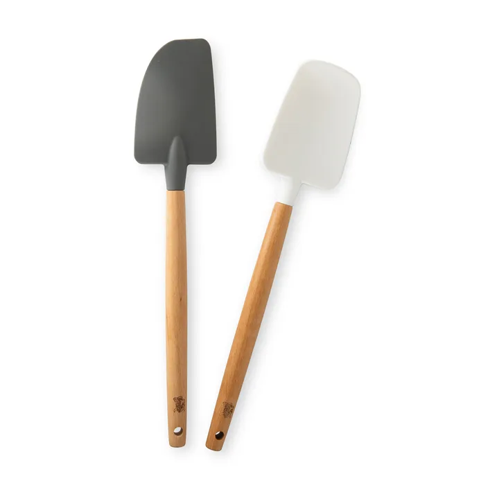 Nordic Ware 山毛榉木锅铲 2件装 - 黑色_白色 - Nordic Ware