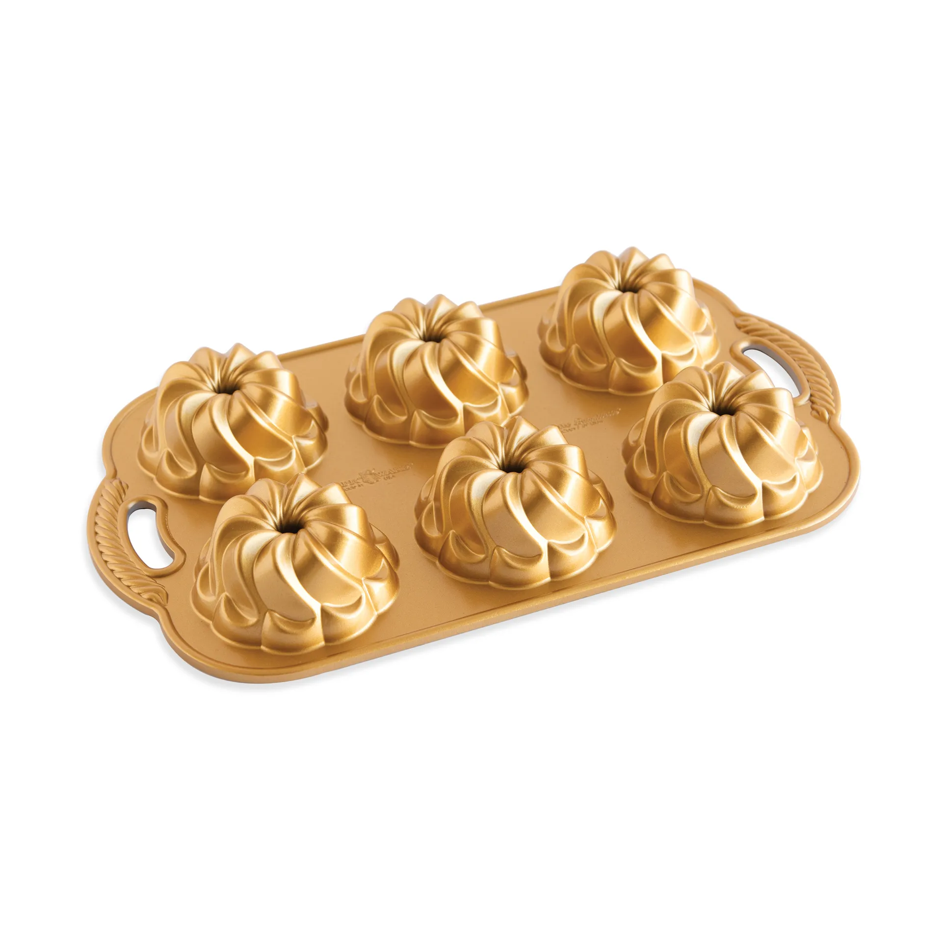 Nordic Ware pirouette bundtlette baking pan 1.2 l, 金色 Nordic Ware