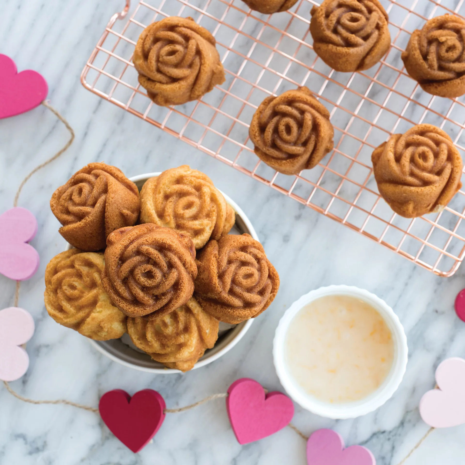 Nordic Ware Rosebud baking tin, Toffee Nordic Ware