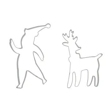 BAKE 姜饼模具 - 圣诞老人和驯鹿，2件套 - Nordwik
