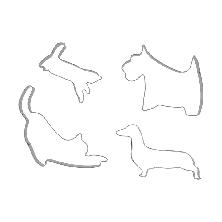 BAKE 姜饼模具 - 宠物，4件套 - Nordwik
