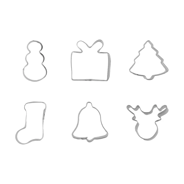 BAKE 姜饼模具 - 圣诞，mini，6件套 - Nordwik