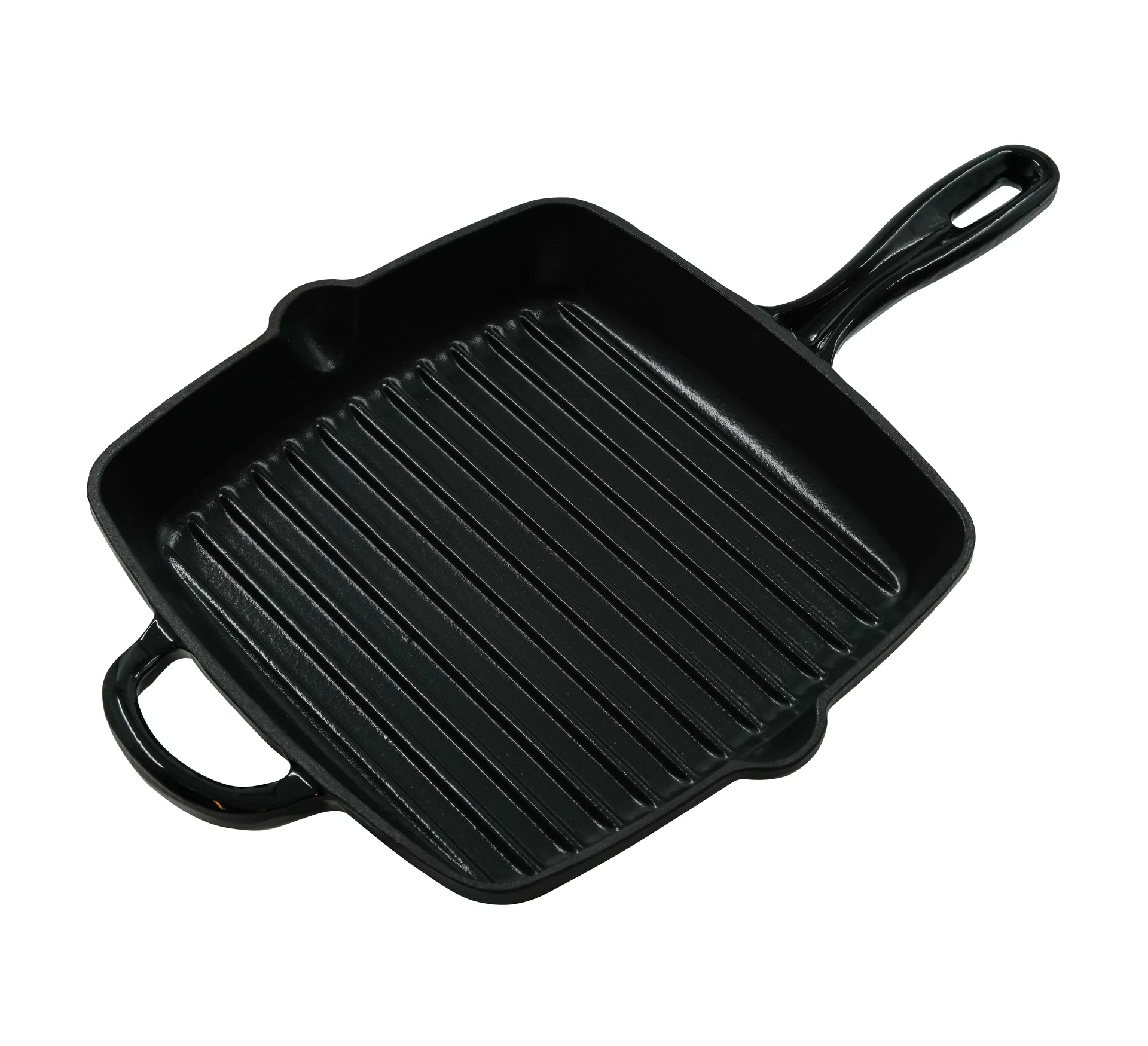 Grill pan 25x25 cm, Cast iron-黑色 Nordwik