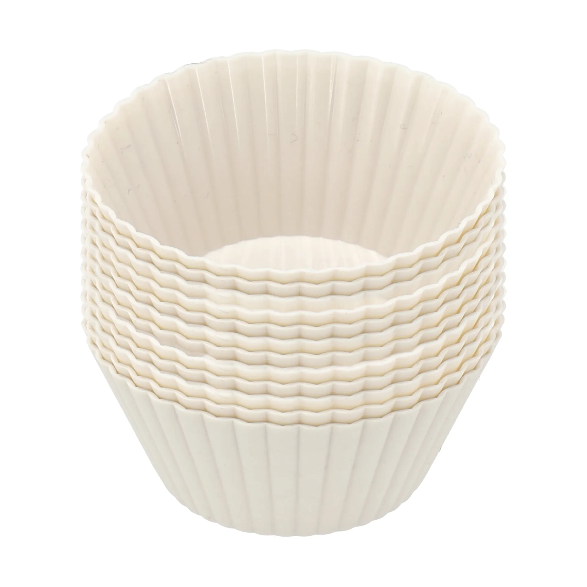 Nordwik硅胶玛芬蛋糕模具 12个装, 奶油色 Nordwik