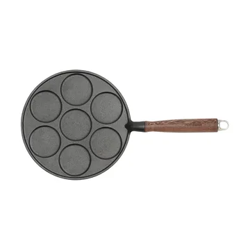 Nordwik铸铁煎饼铁板带木柄 - 25.5cm - Nordwik