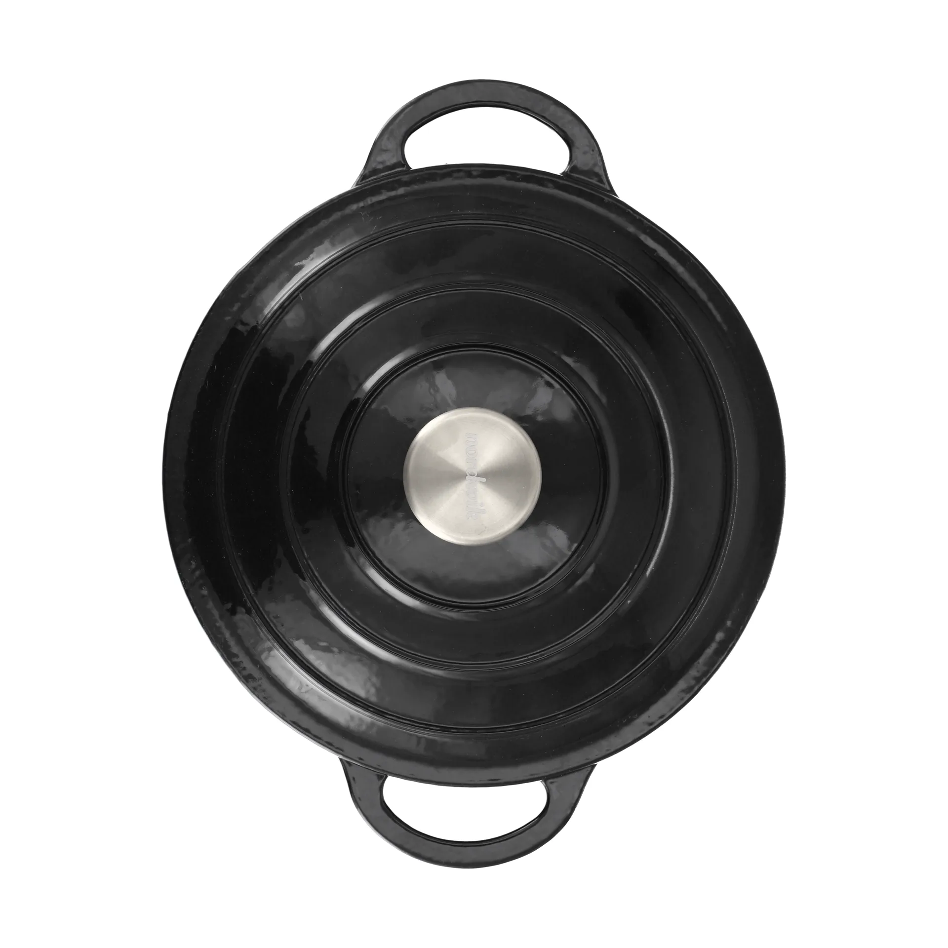 Nordwik 圆形铸铁锅2.5L, 黑色 Nordwik