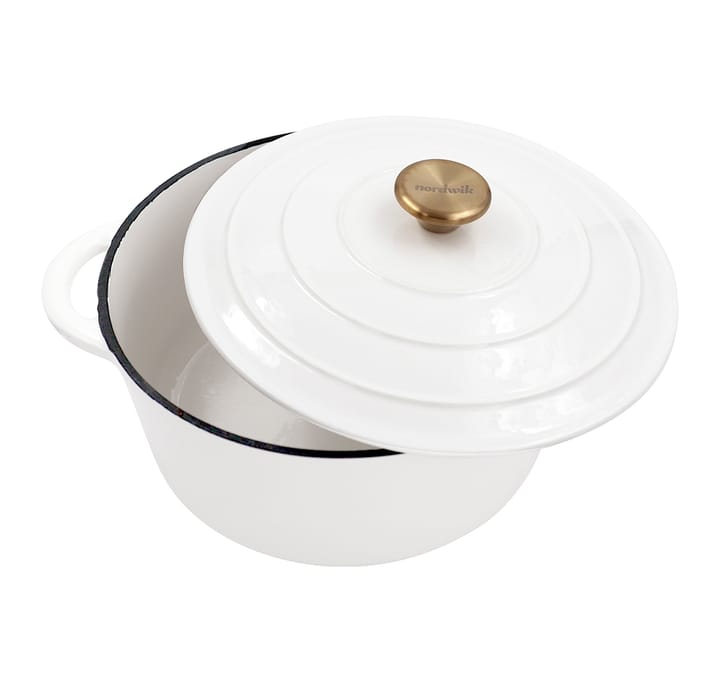 Nordwik 珐琅锅 白色_26cm_5L - 白色 - Nordwik