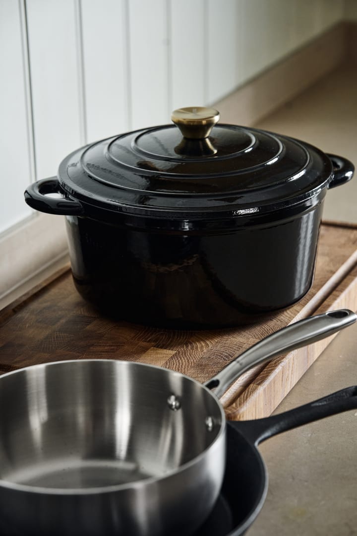 Nordwik 珐琅锅_26cm_5L, 黑色 Nordwik