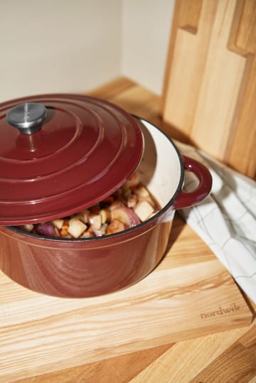 Nordwik 珐琅锅_26cm_5L - 酒红色  - Nordwik
