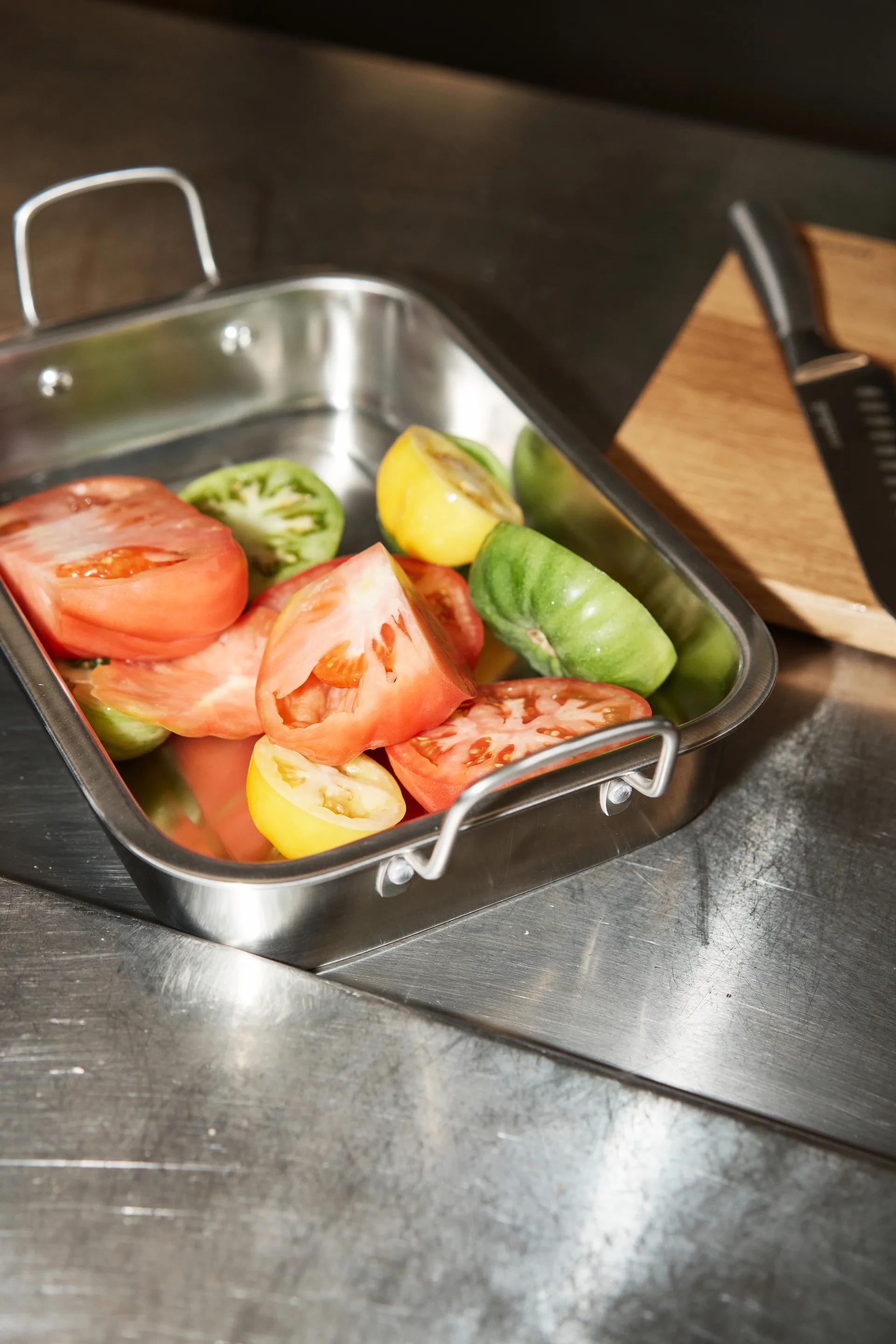 Nordwik 双耳不锈钢烤盘备菜盘 27cm, 38 cm Nordwik