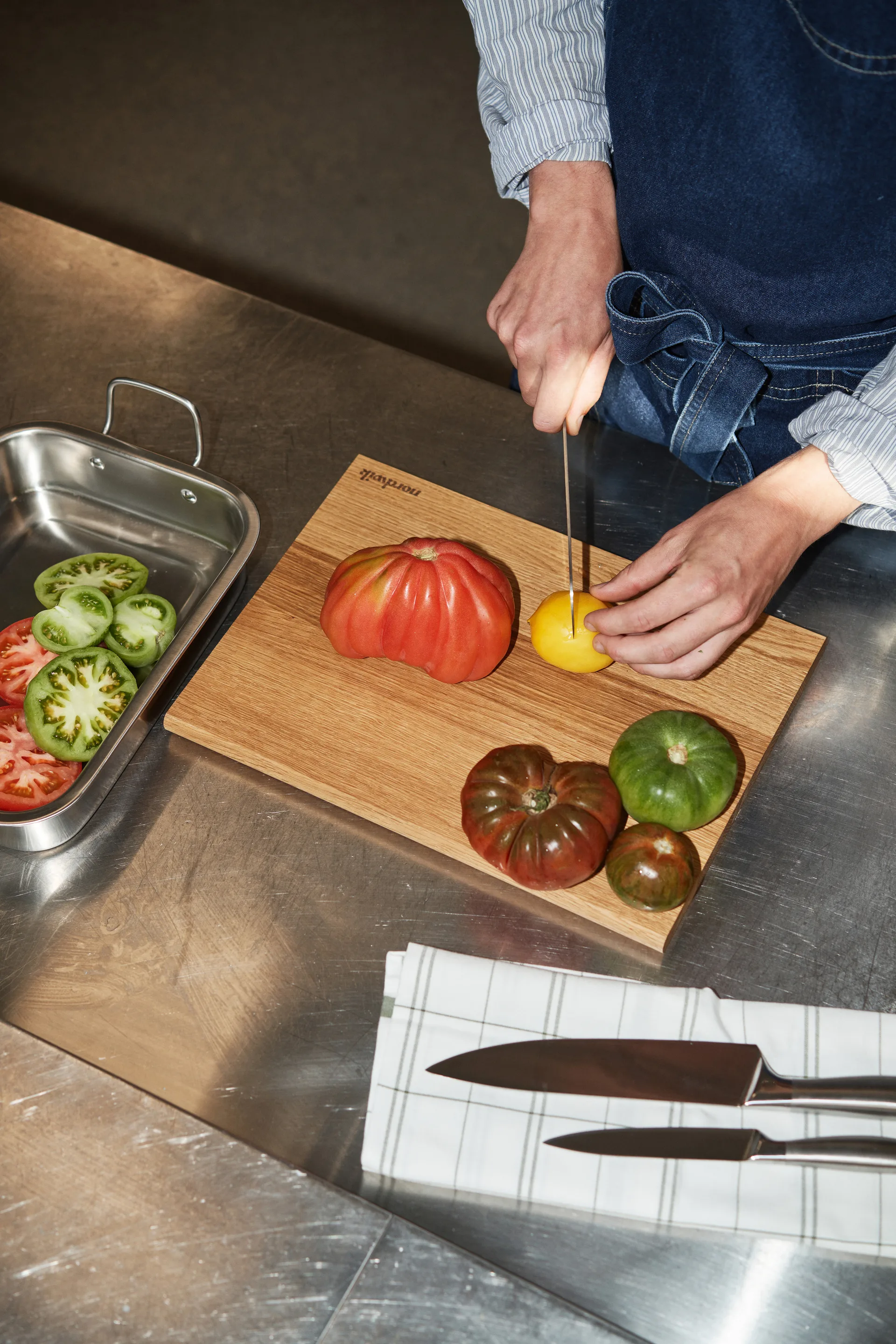 Nordwik 双耳不锈钢烤盘备菜盘 27cm, 38 cm Nordwik