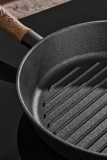Nordwik铸铁烤盘带木质手柄 - 28cm - Nordwik