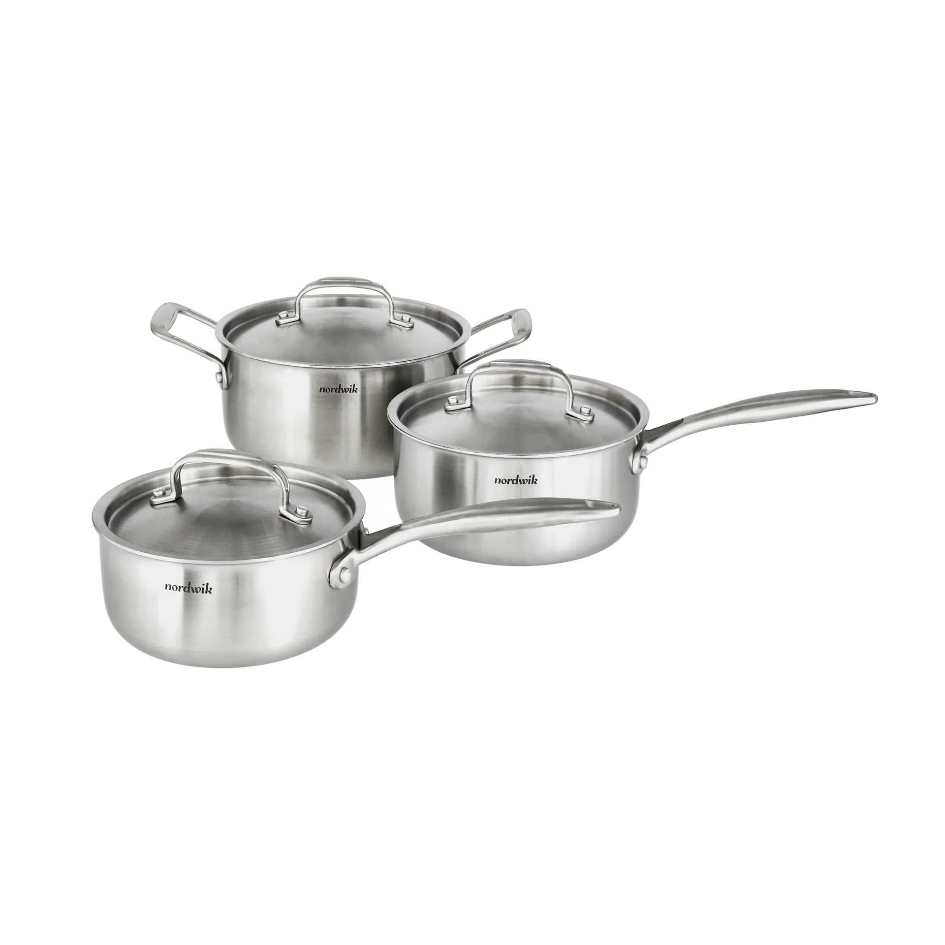 Nordwik 炊具套装 3-ply 3 pieces, 1.5 L, 2 L, 3 L Nordwik